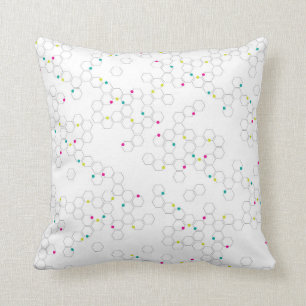 Coussin Molécule géométrique moderne