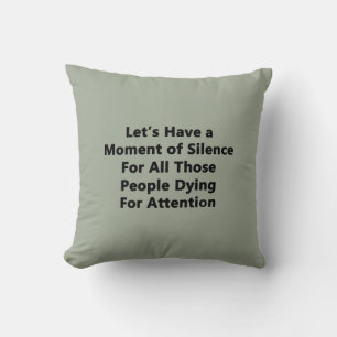 Coussin Moment de silence