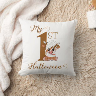 Coussin Momie Vache Personnalisée Mon 1er Halloween