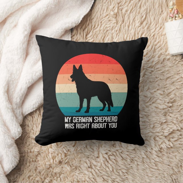 Coussin Mon Berger Allemand Avait Raison Sur Vous Chien Re (Couverture)