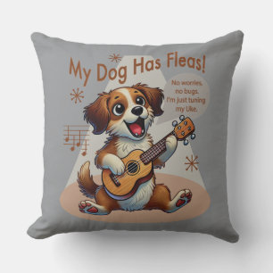 Coussin Mon Chien A Fleas Ukulele Tuning Chanson