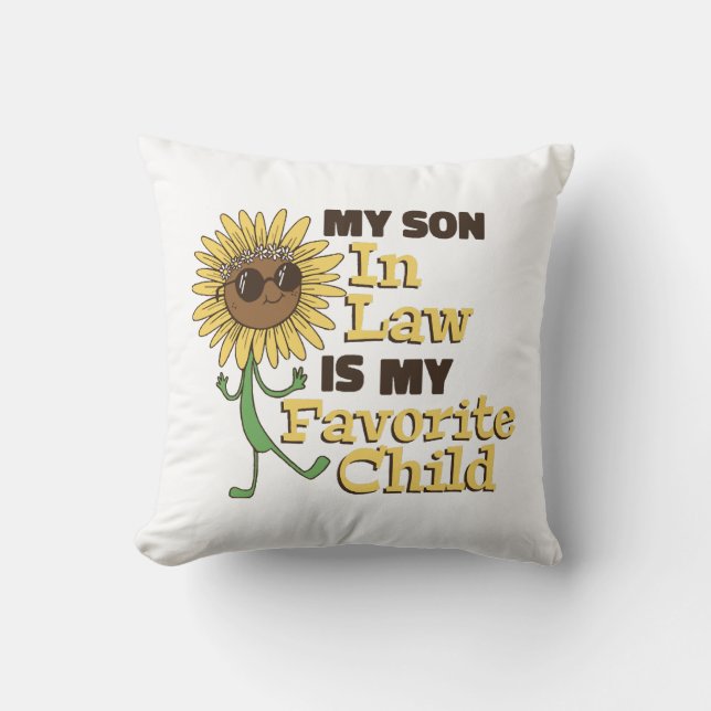 Coussin Mon Fils En Droit Est Ma Famille D'Enfants Préféré (Recto)