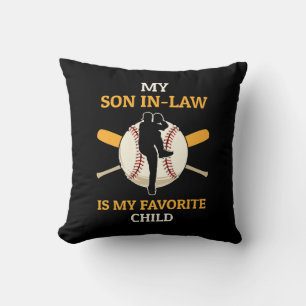 Coussin Mon Fils En Droit Est Mon Fan De Baseball Enfant F
