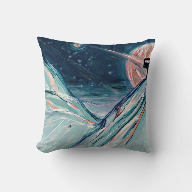 Coussin Mon futur chez soi dans l'espace (Recto)