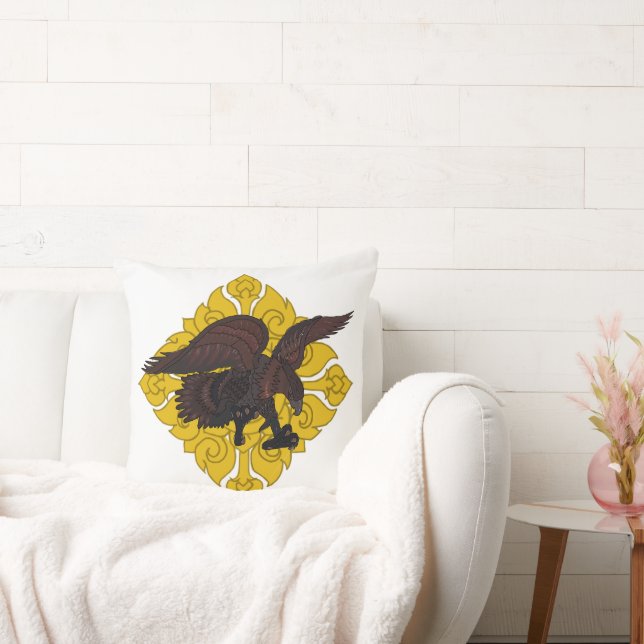 Coussin Mon hirondelle pour l'oreiller à lancer. (Canapé)