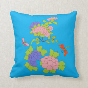 Coussin Mon petit carreau de carré de pivoine
