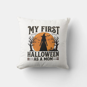 Coussin Mon premier Halloween en tant que maman Halloween