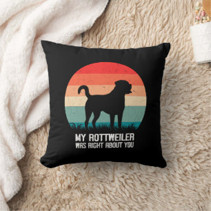 Coussin Mon Rottweiler A Raison De Vous Chien Retro
