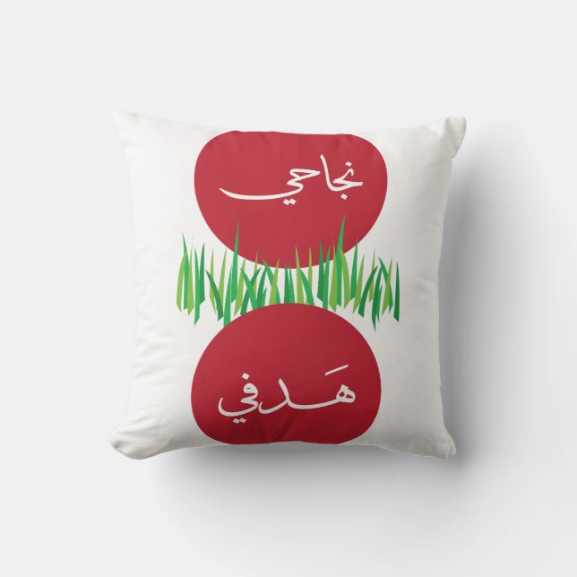 Coussin Mon succès est mon objectif AR (Recto)