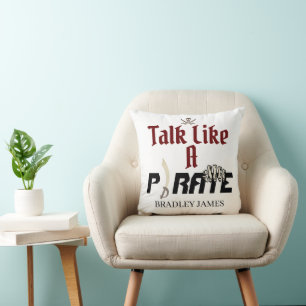 Coussin Mon trésor International Talk Like a Pirate day