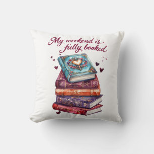 Coussin Mon week-end est entièrement réservé