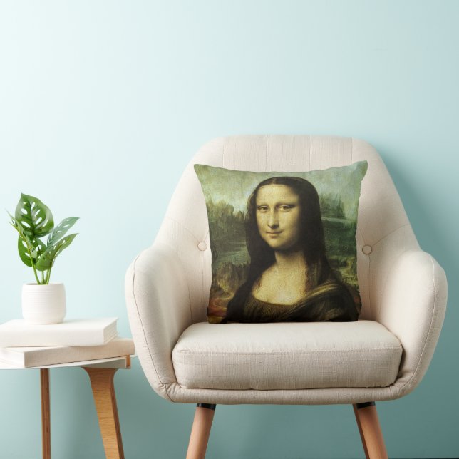Coussin Mona Lisa de Léonard de Vinci, Art Renaissance (Chaise)