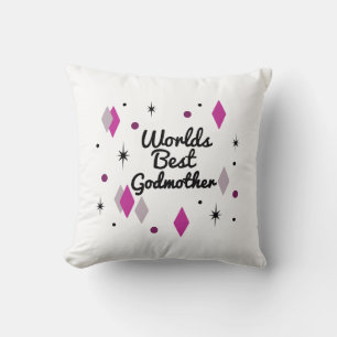 Coussin Monde du Midsiècle de la meilleure mère-mère