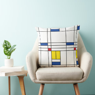 Coussin Mondrian II Minimum De Stijl Modern Art Design