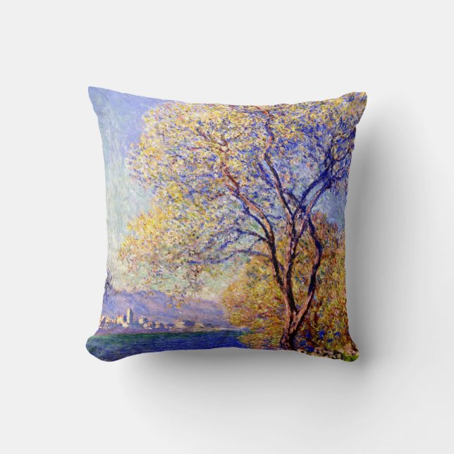 Coussin Monet - Antibes vue depuis les Salis Gardens (Recto)
