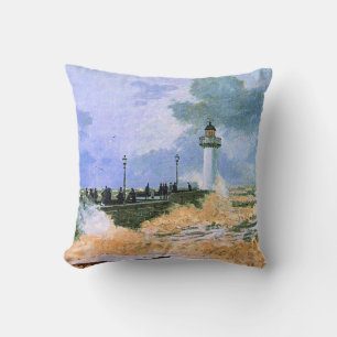 Coussin Monet - La Jetée au Havre,