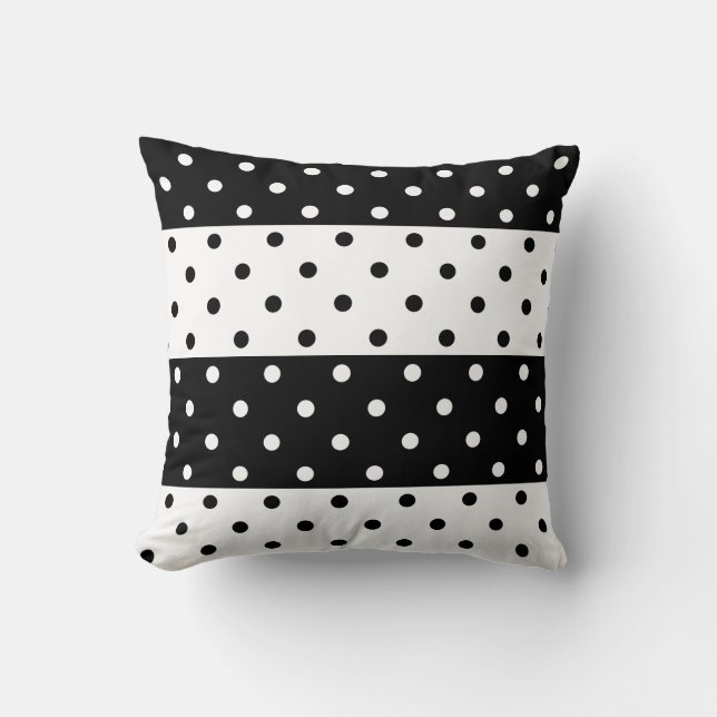 Coussin monochrome de pois (Recto)