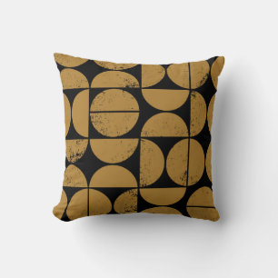 Coussin Monochrome, géométrique, motif transparent scandin