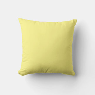 Coussin MONOGRAM beurre solide jaune personnalisé personna