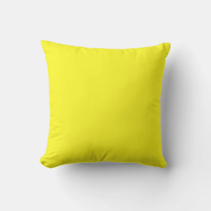 Coussin MONOGRAM solide jaune clair personnalisé personnal