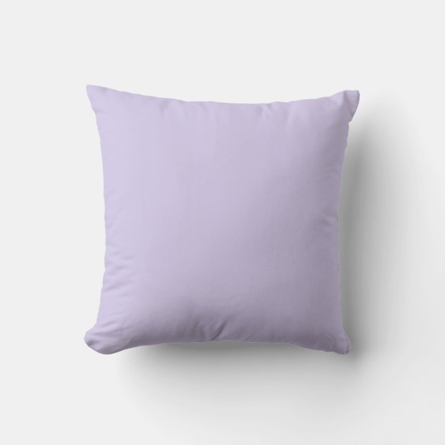 Coussin MONOGRAM solide pastel violet personnalisé (Recto)