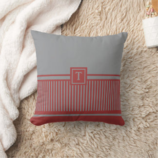 Coussin Monogramme à bande classique