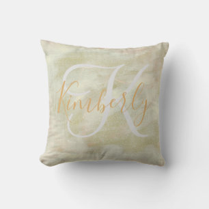 Coussin Monogramme Abstrait des brutalités