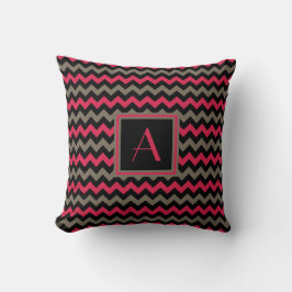 Coussin Monogramme Brown noir et foncé