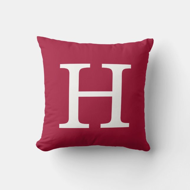 Coussin Monogramme Crimson (Recto)