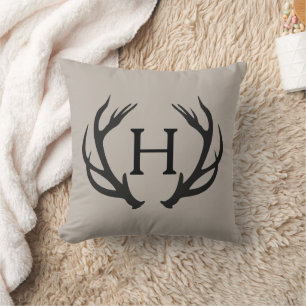 Coussin Monogramme de Deer Antler