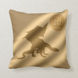 Coussin Monogramme de luxe Dragon Gold