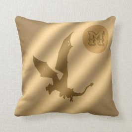 Coussin Monogramme de luxe Dragon Gold