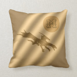 Coussin Monogramme de luxe Dragon Gold