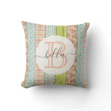 Monogramme de nom Roses élimées sur Bois rustique