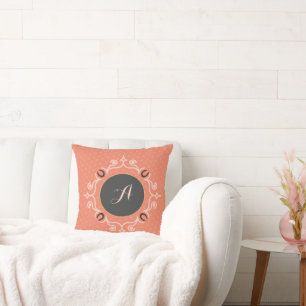 Coussin Monogramme équestre