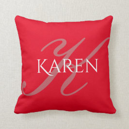 Coussin Monogramme et personnalisée