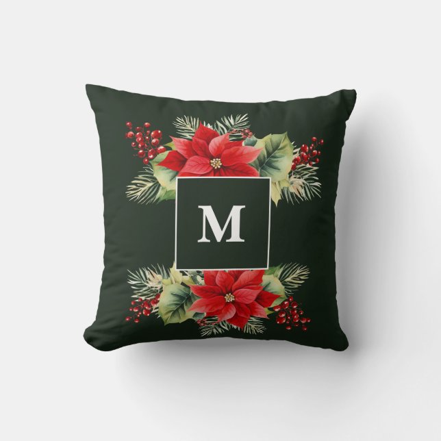 Coussin Monogramme floral (Recto)
