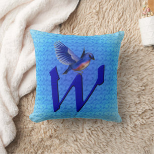 Coussin Monogramme initial W