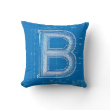 Monogramme lettre B plan