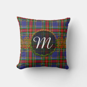 Coussin Monogramme MacBeth Tartan