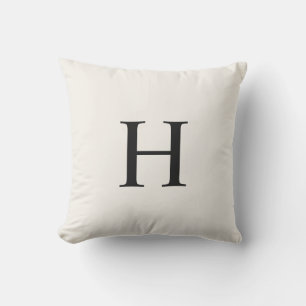Coussin Monogramme Moderne Classique
