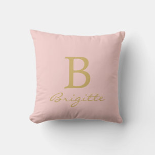 Coussin Monogramme moderne Nom Script Lettre B Modèle