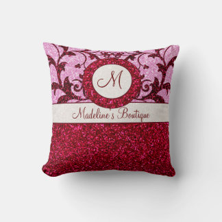 Coussin monogramme personnalisable parties scintil