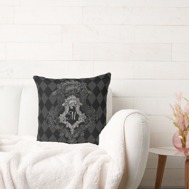 Coussin Monogramme personnalisé initial (Canapé)