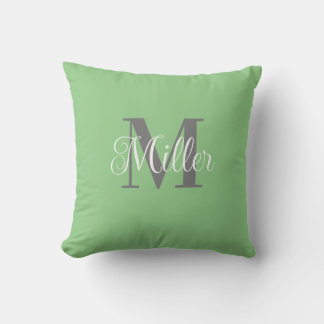 Coussin Monogramme personnalisé simple