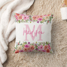 Monogramme | Personnalisez | Aquarelle | Floral