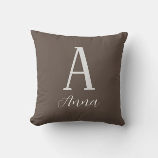 Coussin Monogramme Vibe d'automne Jeu d'oreiller