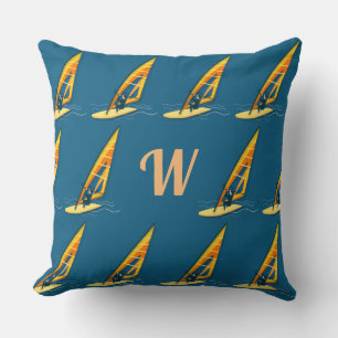 Coussin Monogramme Windsurfing Throw Pillow