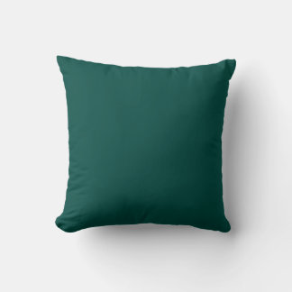 Coussin MONOGRAS uni bleu turquoise personnalisé