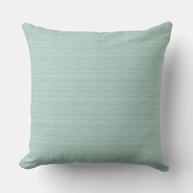 Coussin Monotone de soie - Aqua (Recto)